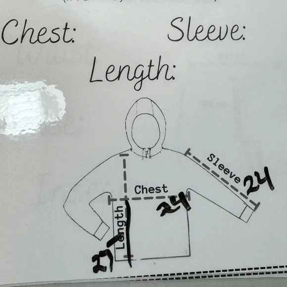 VENUS Blue Zip-Up Hoodie Jacket w/ Silver Sequin Angel Wings – Size M - Picture 3 of 3